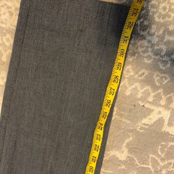 Avenue Black white Pull On Dress Pants 14 Tall Tummy Control tiny checks - Picture 9 of 14